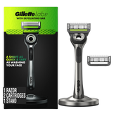 GilletteLabs with Exfoliating Bar Razor (1 Handle + 2 Cartridges)